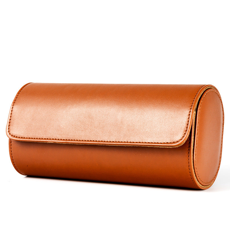 Luxury Leather Triple Watch Holder