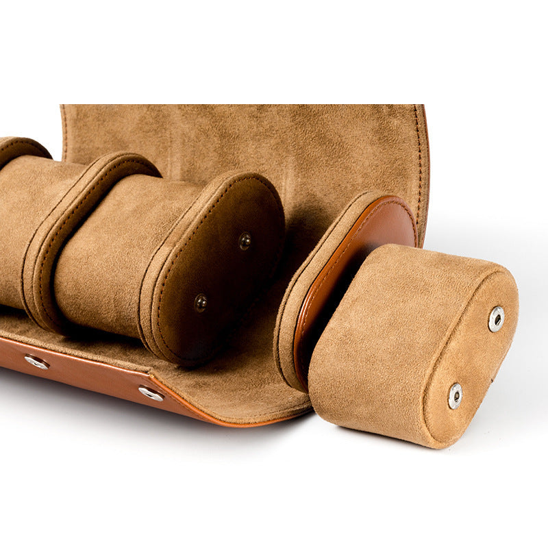Luxury Leather Triple Watch Holder
