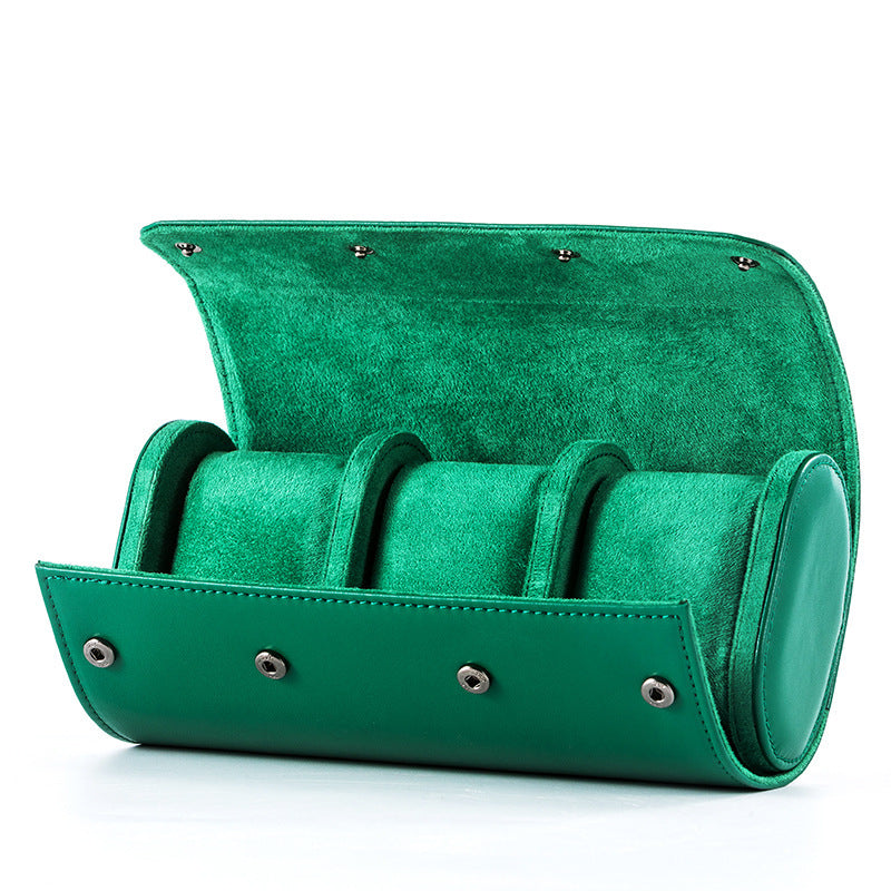 Luxury Leather Triple Watch Holder