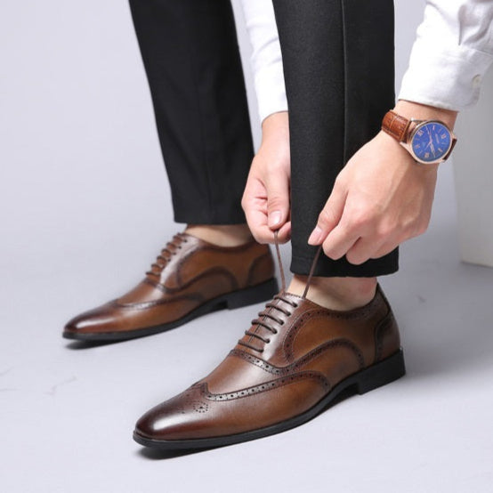 Premium Business Leather Oxford Brogues