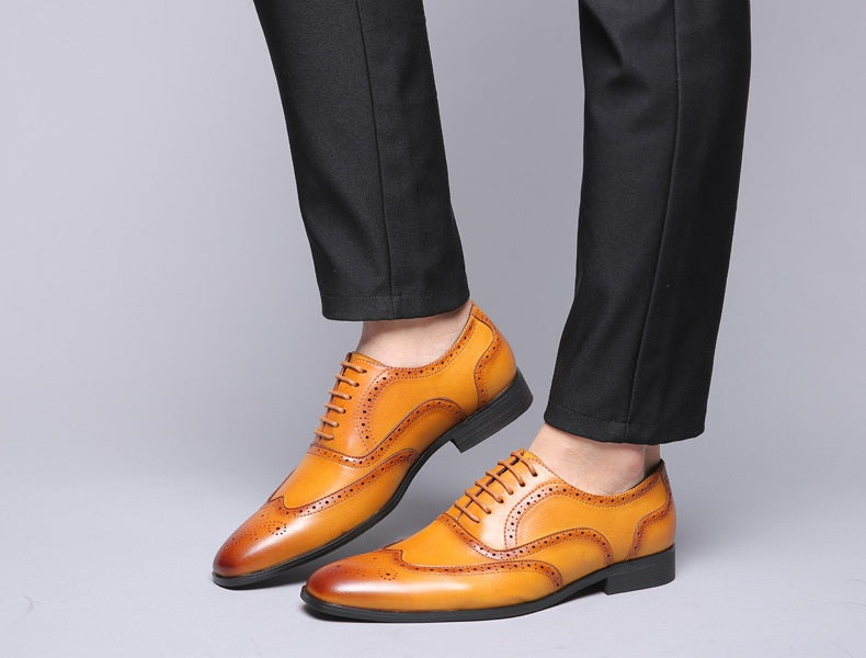 Premium Business Leather Oxford Brogues