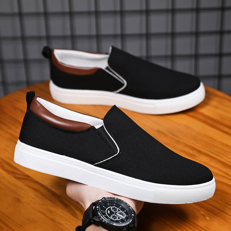 Smart-Casual Elastic Slip-Ons Sneakers