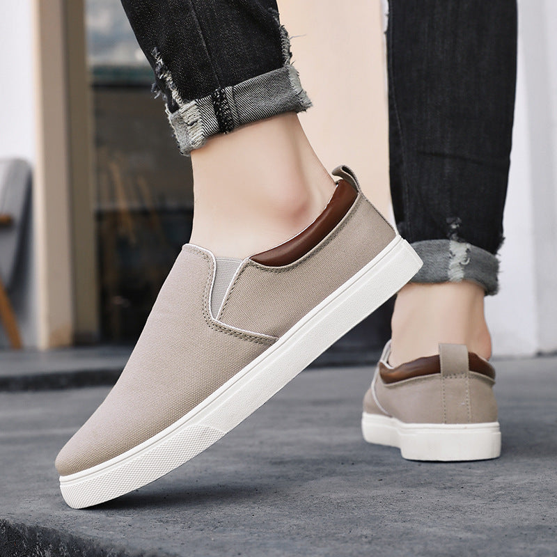 Smart-Casual Elastic Slip-Ons Sneakers