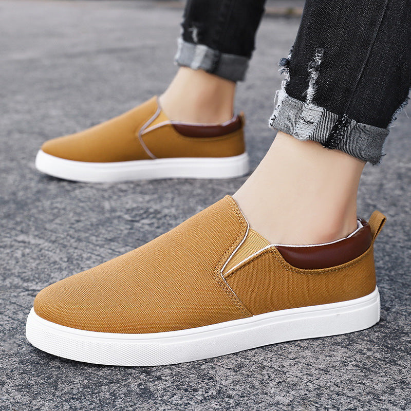 Smart-Casual Elastic Slip-Ons Sneakers