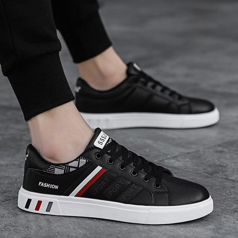 Sporty Leather Sneakers