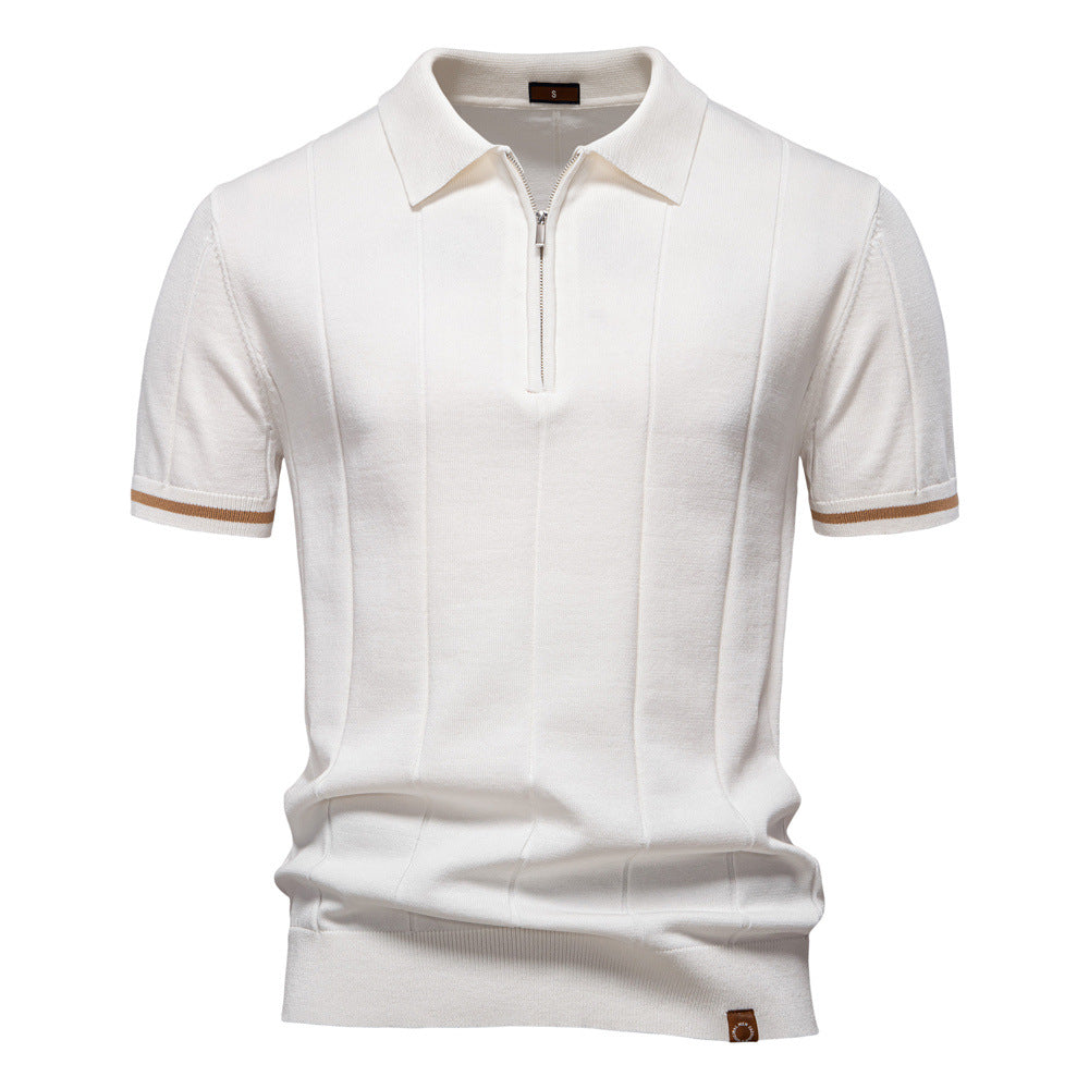 Tailored Style Zip Polo