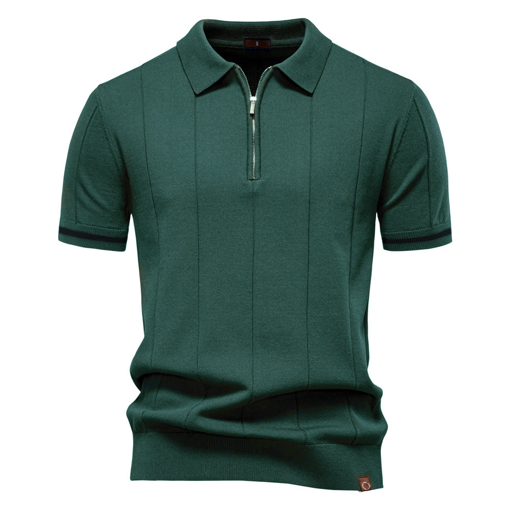 Tailored Style Zip Polo