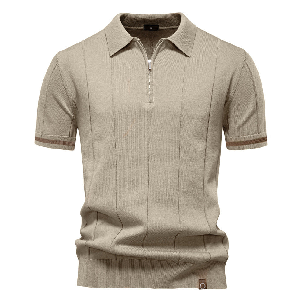 Tailored Style Zip Polo