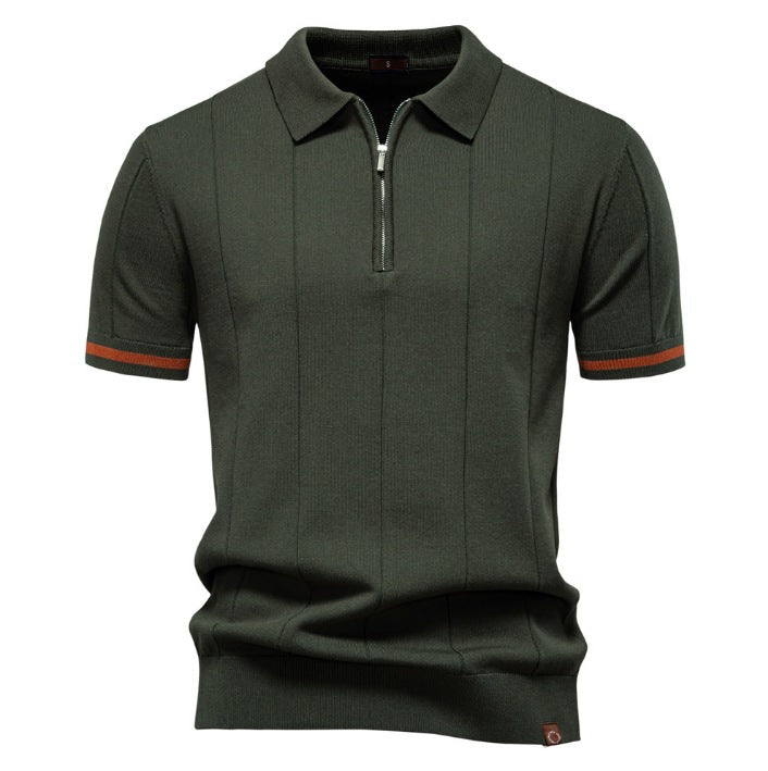 Tailored Style Zip Polo