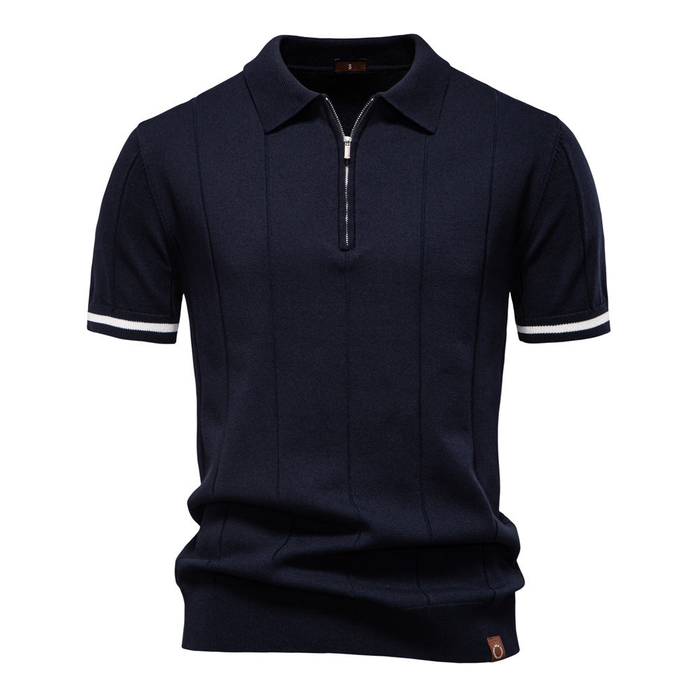 Tailored Style Zip Polo