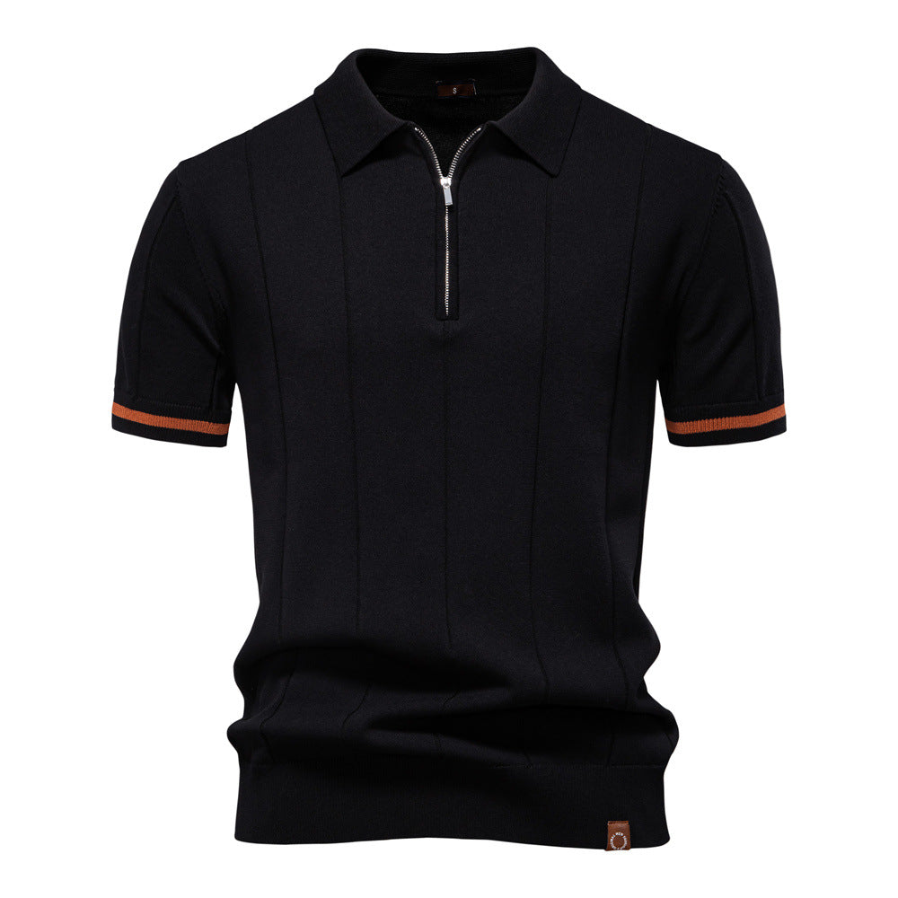 Tailored Style Zip Polo