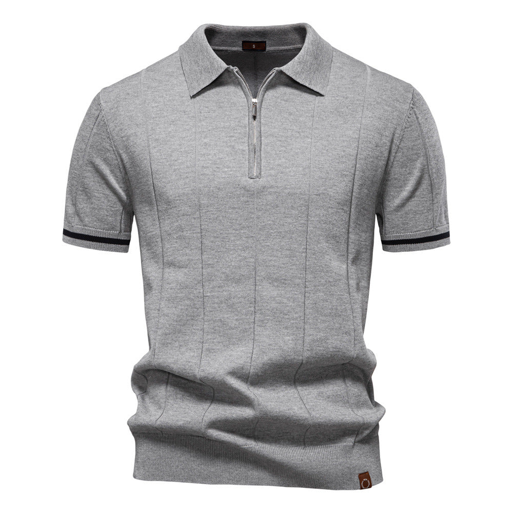 Tailored Style Zip Polo