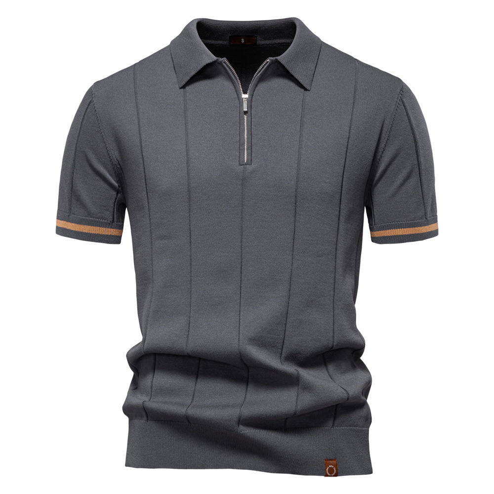 Tailored Style Zip Polo