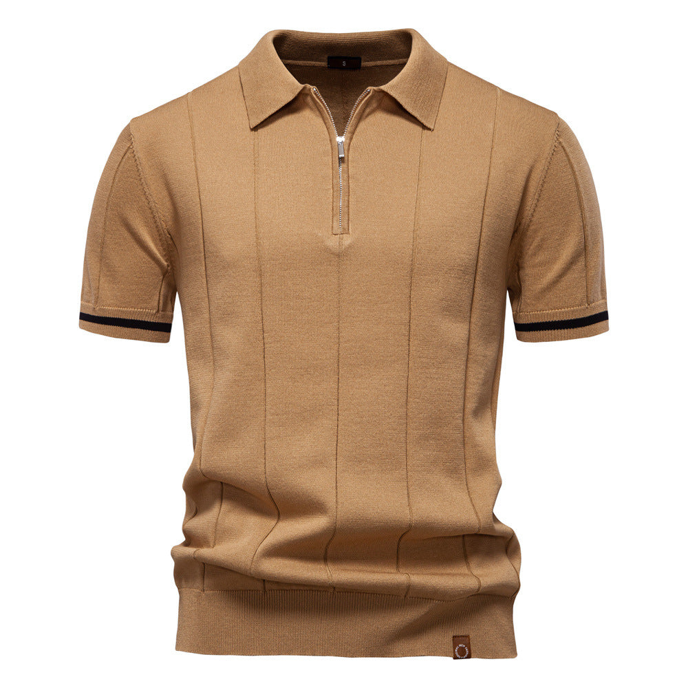 Tailored Style Zip Polo