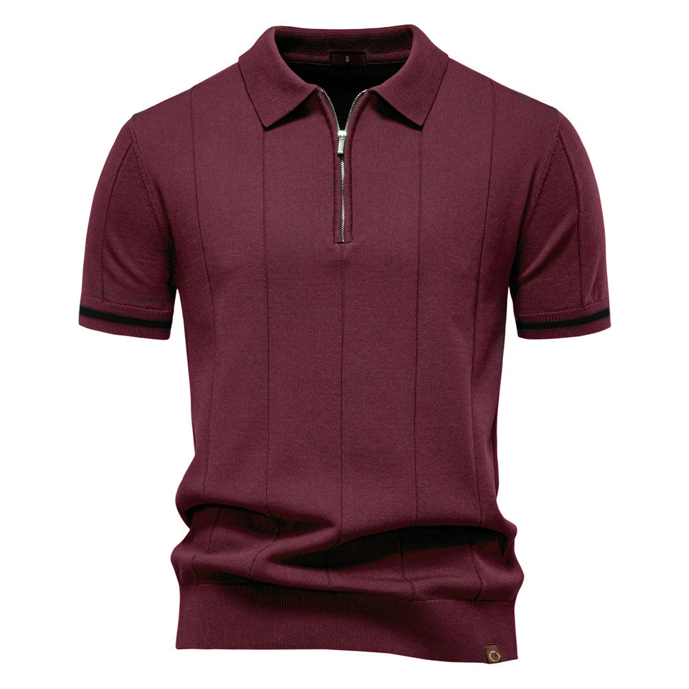 Tailored Style Zip Polo