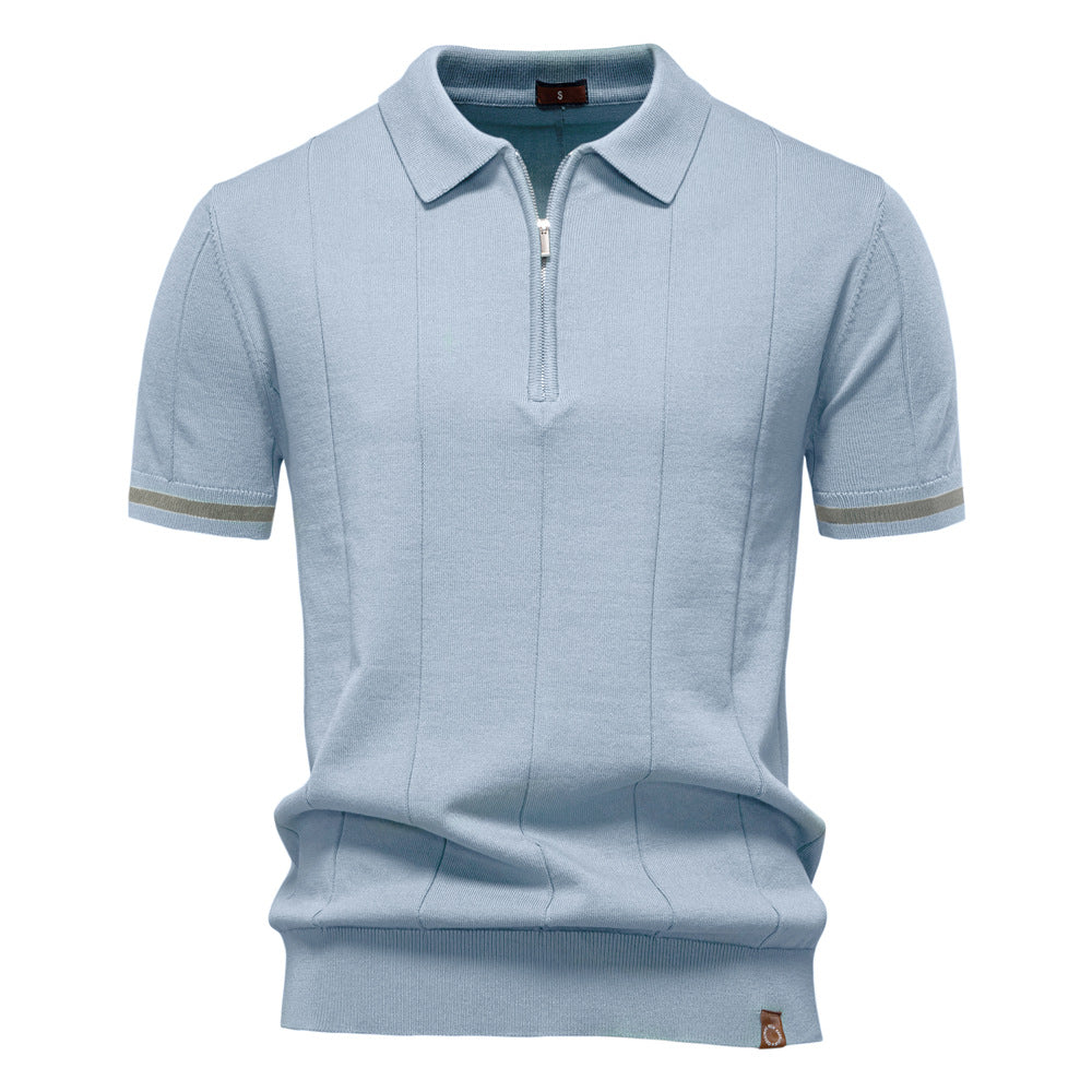 Tailored Style Zip Polo