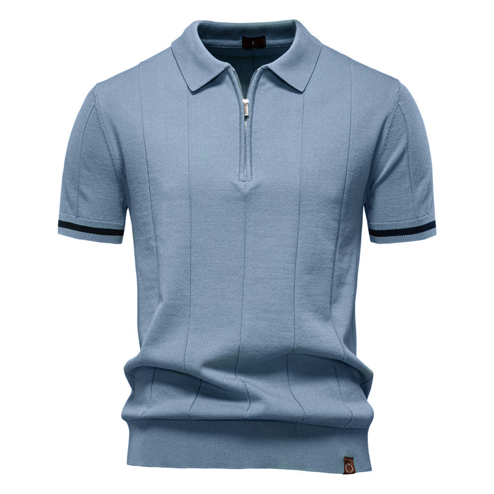 Tailored Style Zip Polo