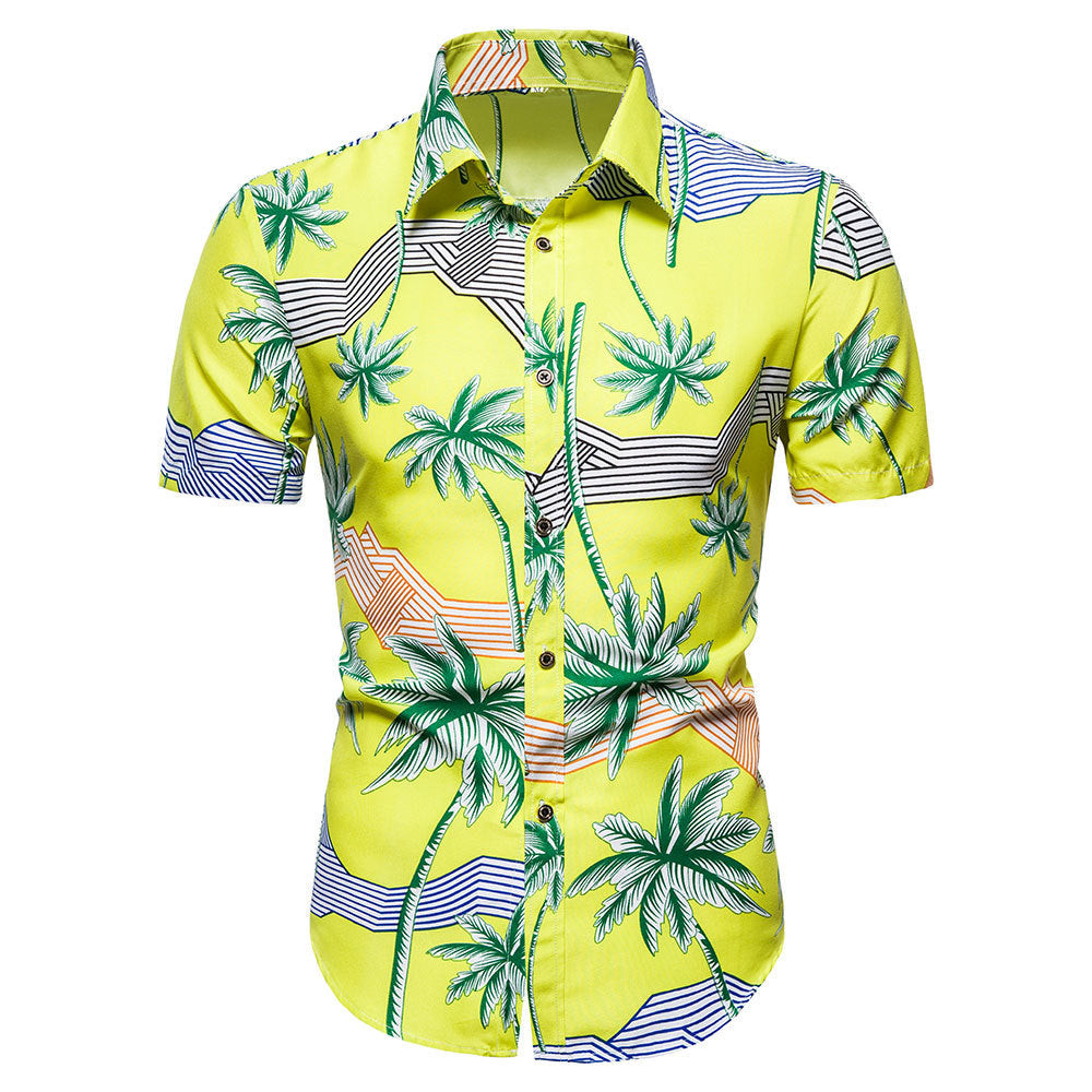 Tropical Lines Button Shirt