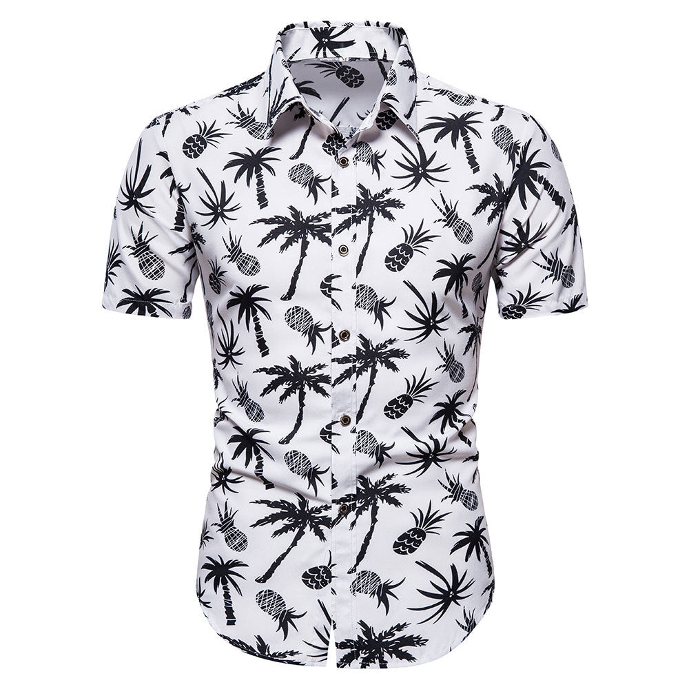 Tropical Palm Button Shirt