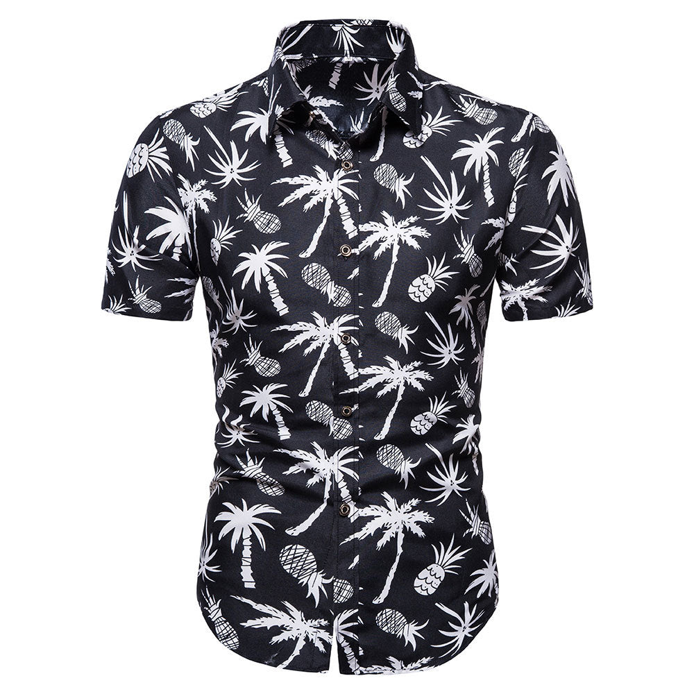 Tropical Palm Button Shirt