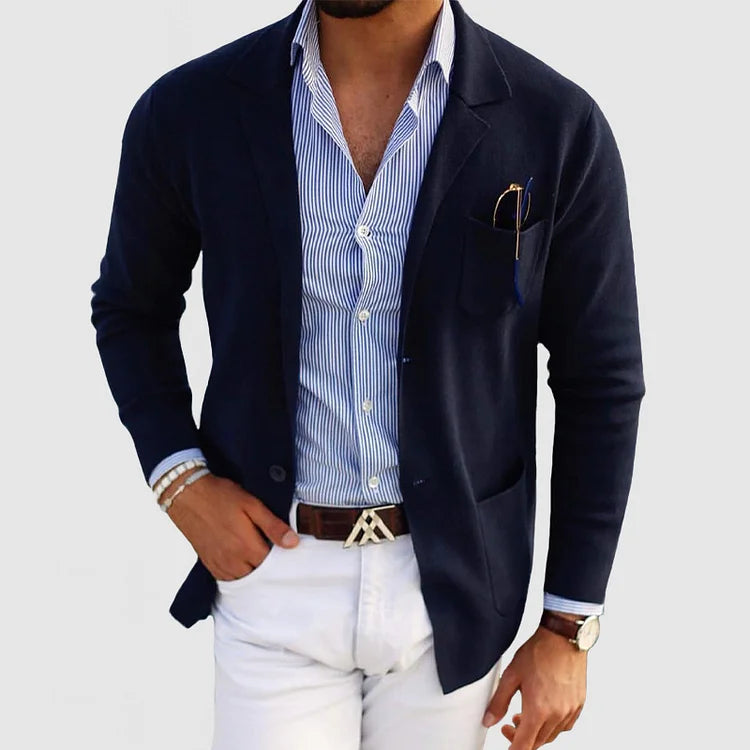 Smart Casual Knit Blazer