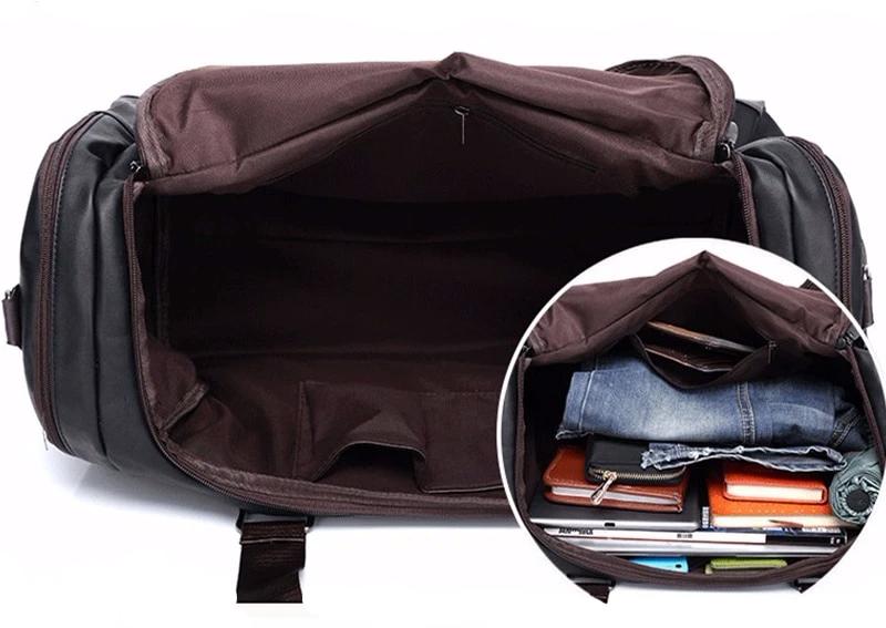 Traveler Sport Leather Duffle Bag