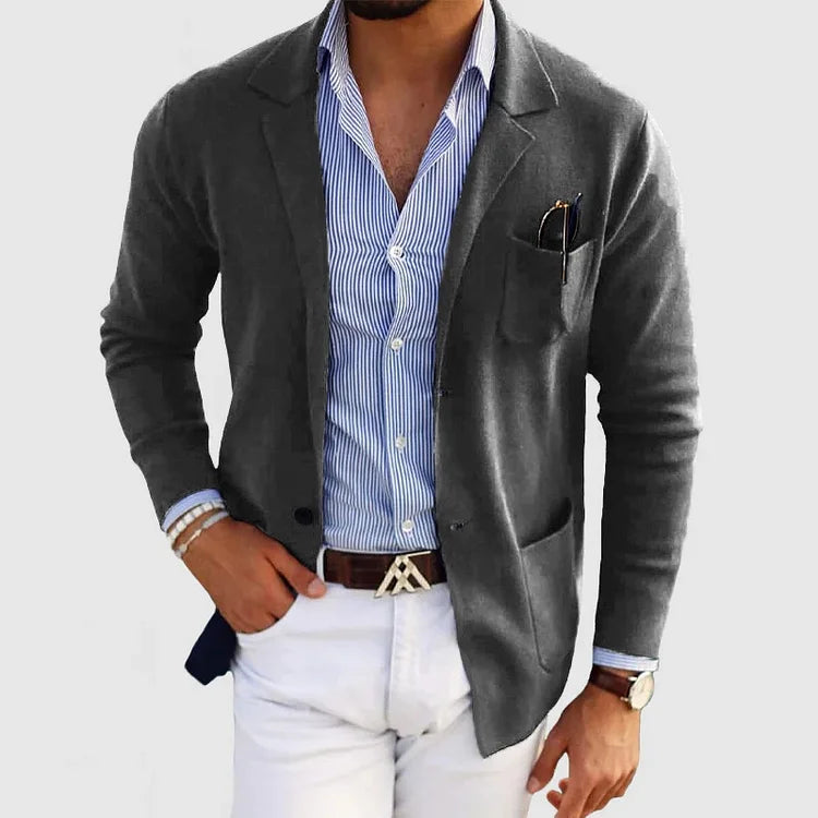 Smart Casual Knit Blazer