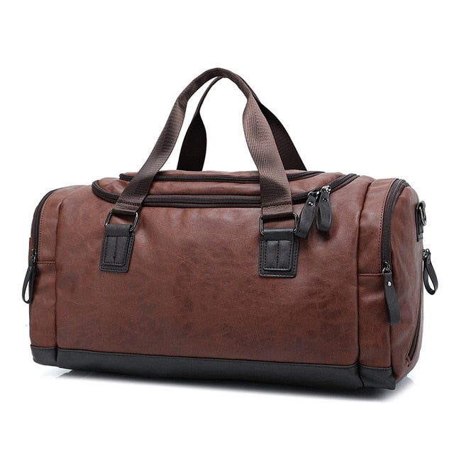 Traveler Sport Leather Duffle Bag